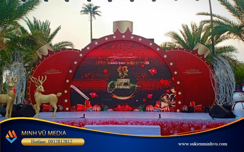 Backdrop giáng sinh trên Màn Hình Led đẹp mắt