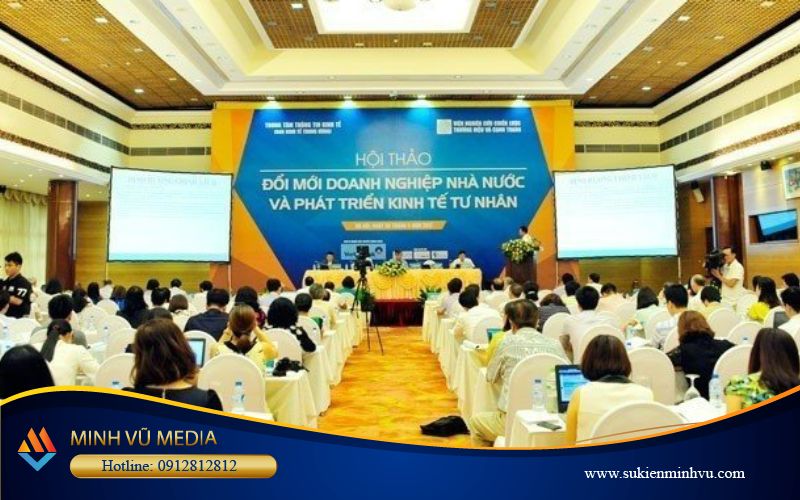 Một số lưu ý chọn lựa backdrop hội thảo, hội nghị ấn tượng nhất