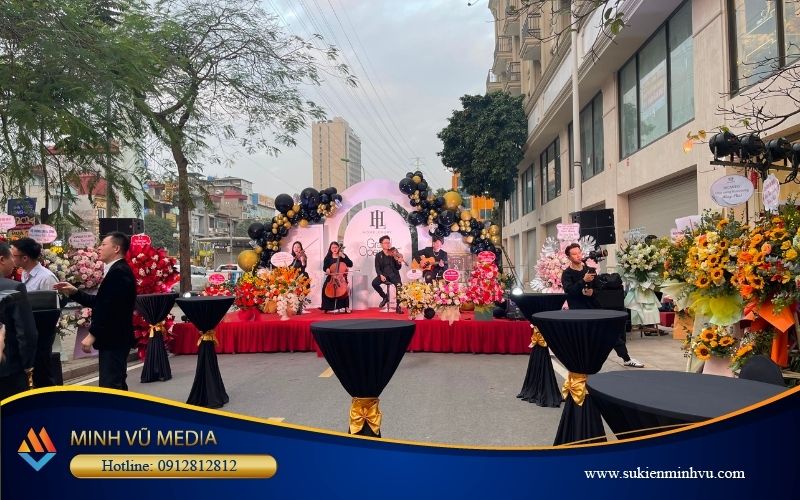 Chương trình biểu diễn nghệ thuật tại sự kiện khai trương